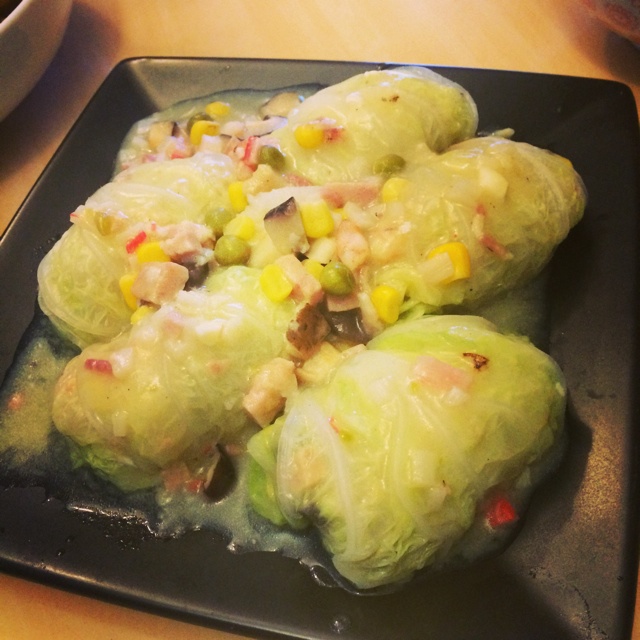 鲜香白菜包(八宝财袋)
