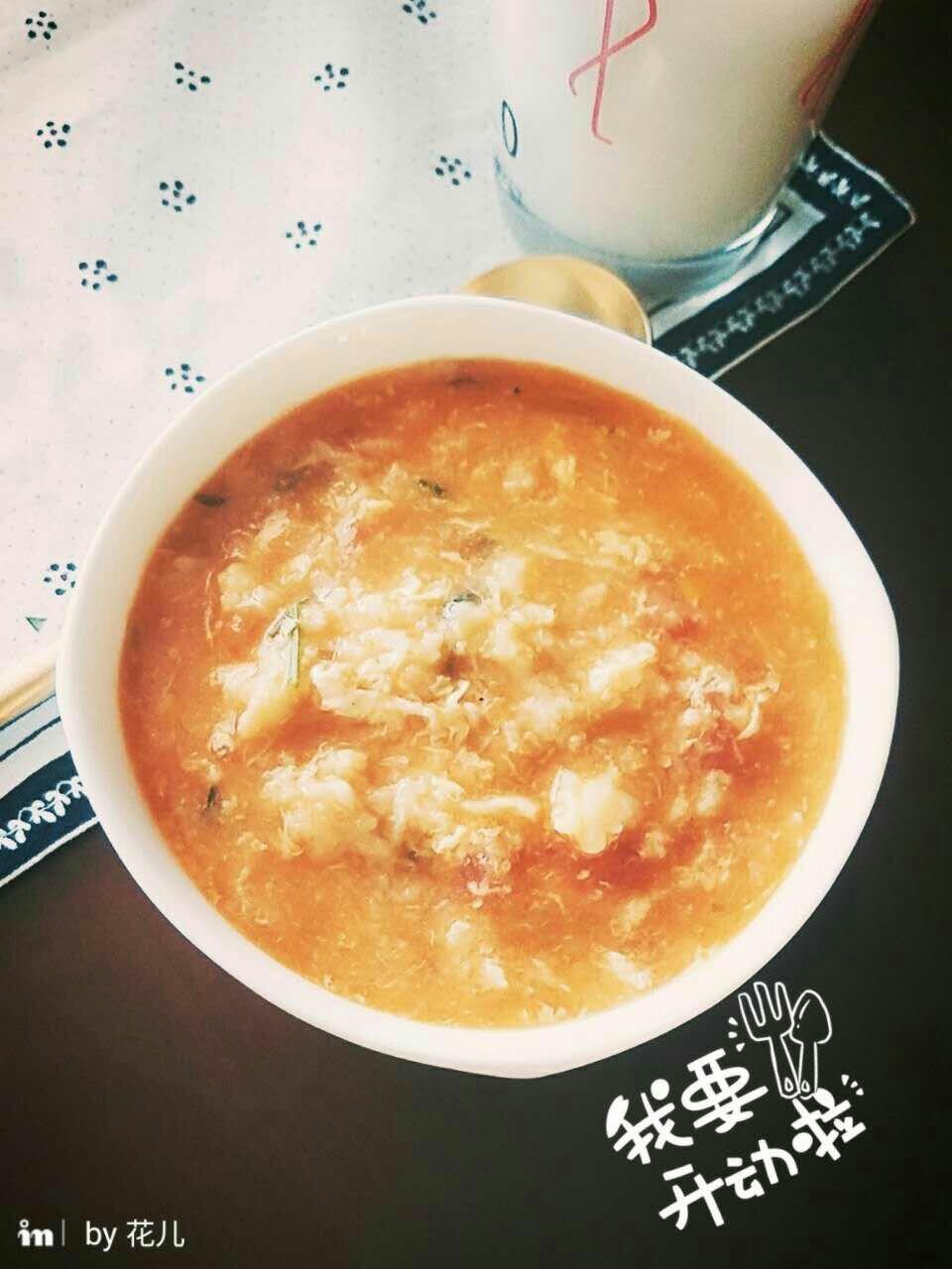 西红柿鸡蛋疙瘩汤