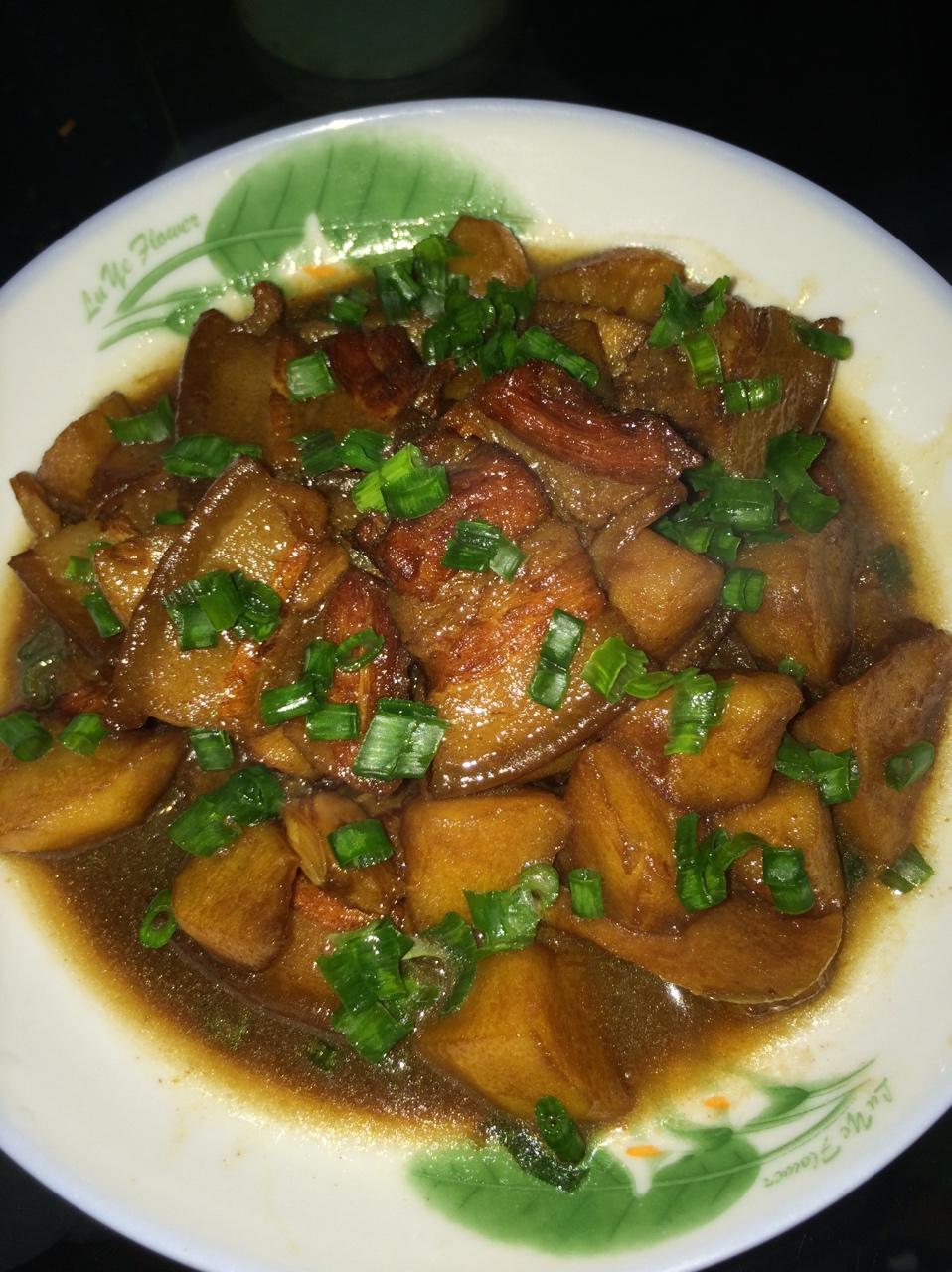 太过瘾～苹果红烧肉