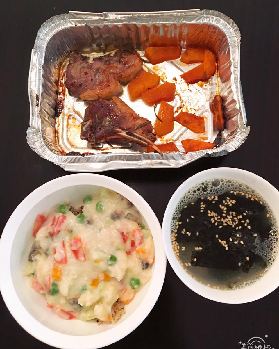南瓜羊排一炉烤
