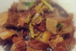 猪肉白菜炖冻豆腐