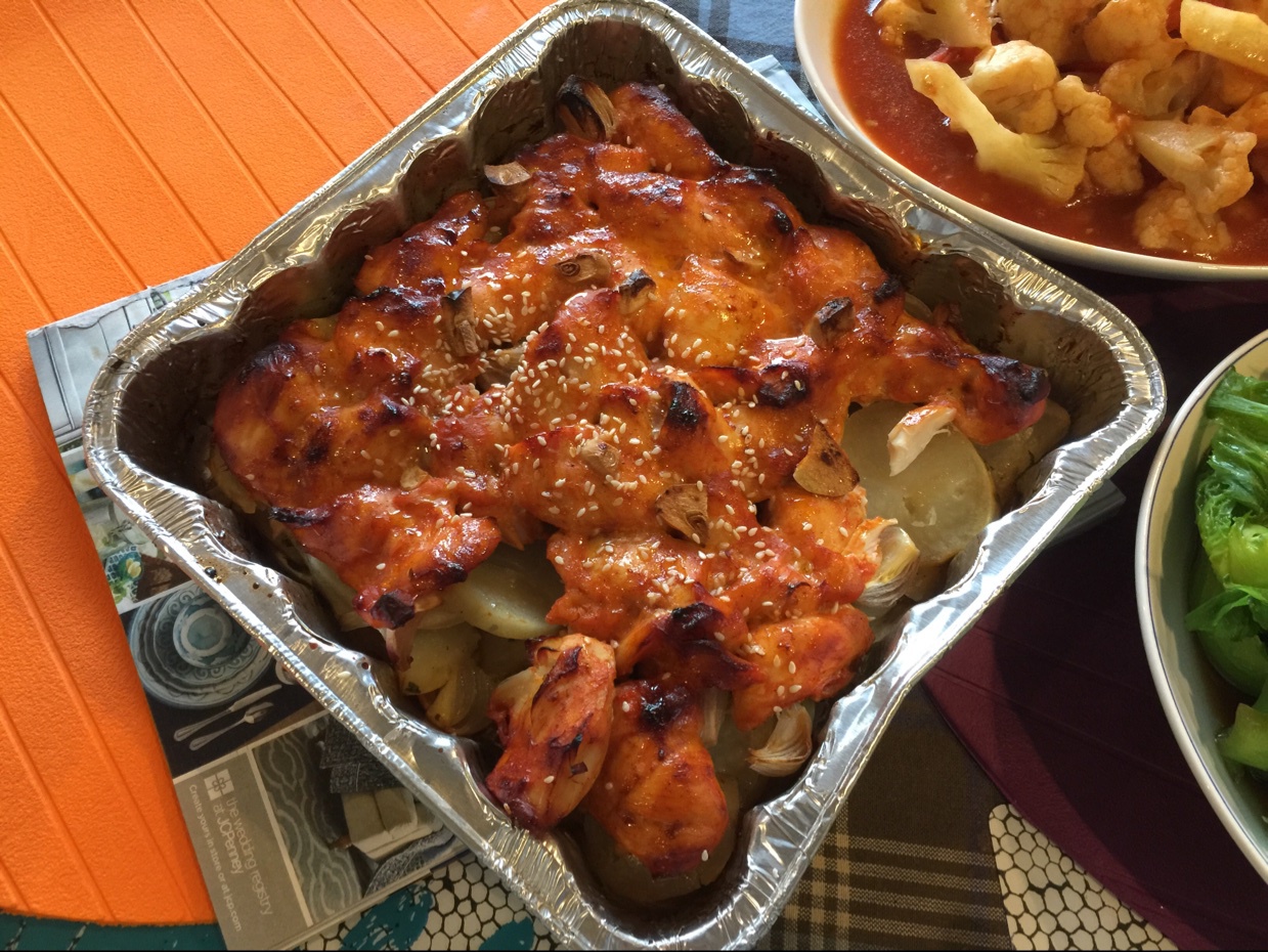 新奥尔良烤鸡腿土豆