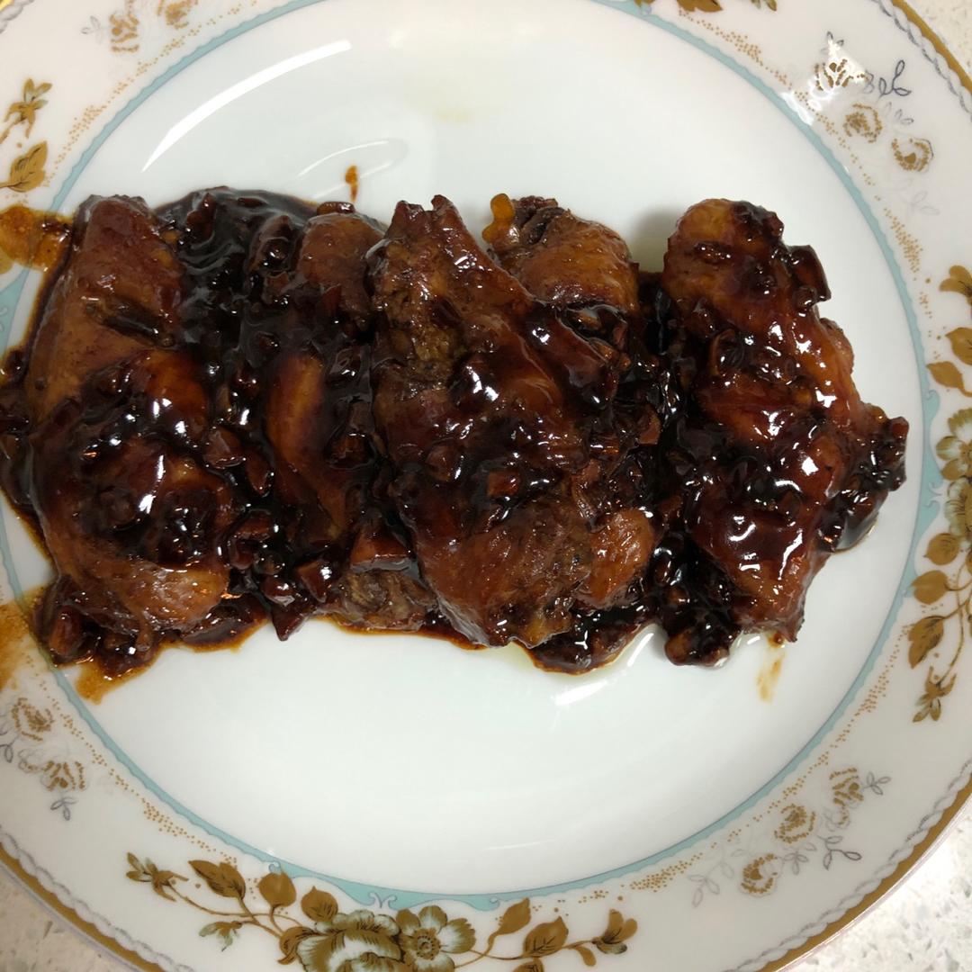 爆汁蒜香烤鸡腿（无油超香超爆汁超快手健康备餐）