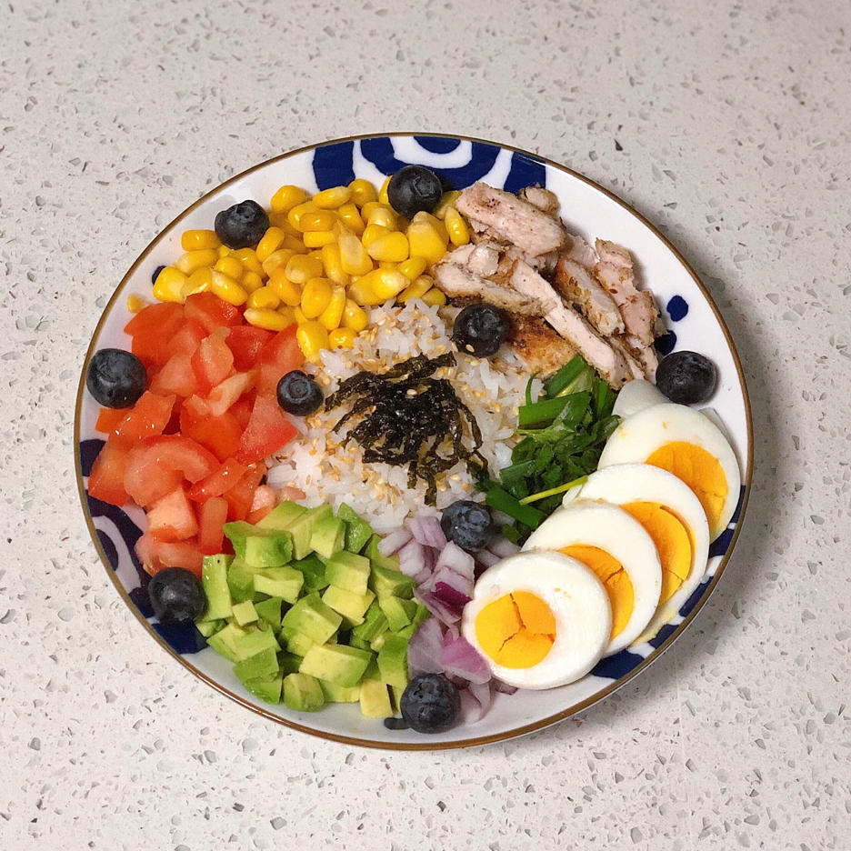 杂蔬牛油果海鲜波奇饭💫