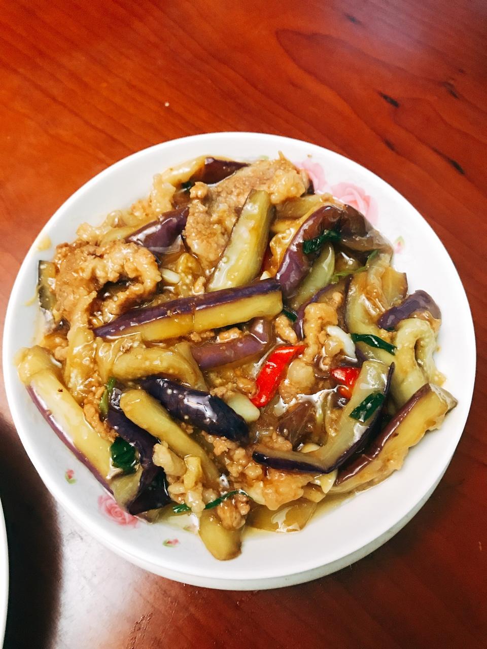 红烧肉沫茄子