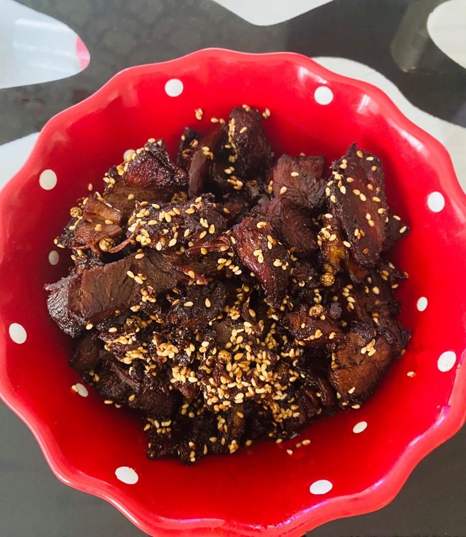 香辣牛肉干（内含宝宝吃的无辣版本）