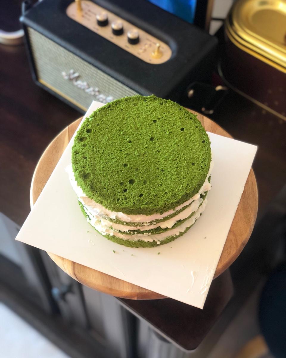青井老师の抹茶戚风（17cm或18cm中空模）