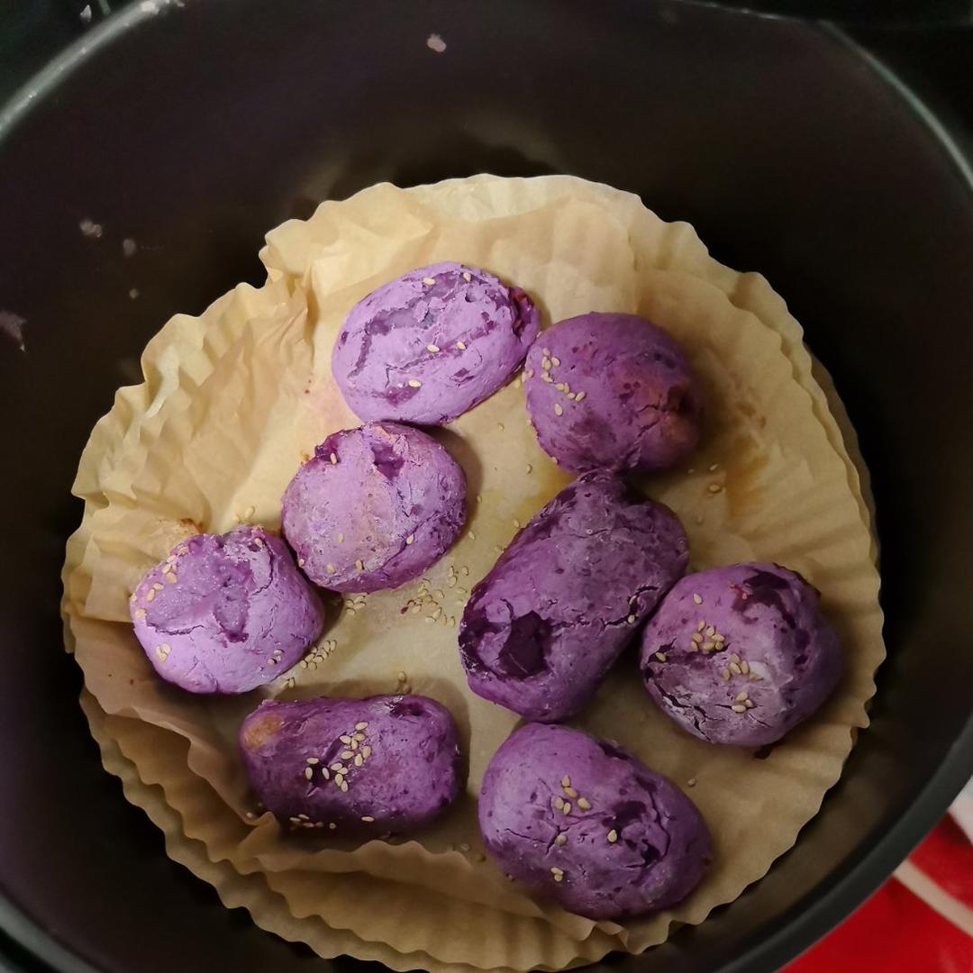 厨房小白做🍠芝士紫薯小方