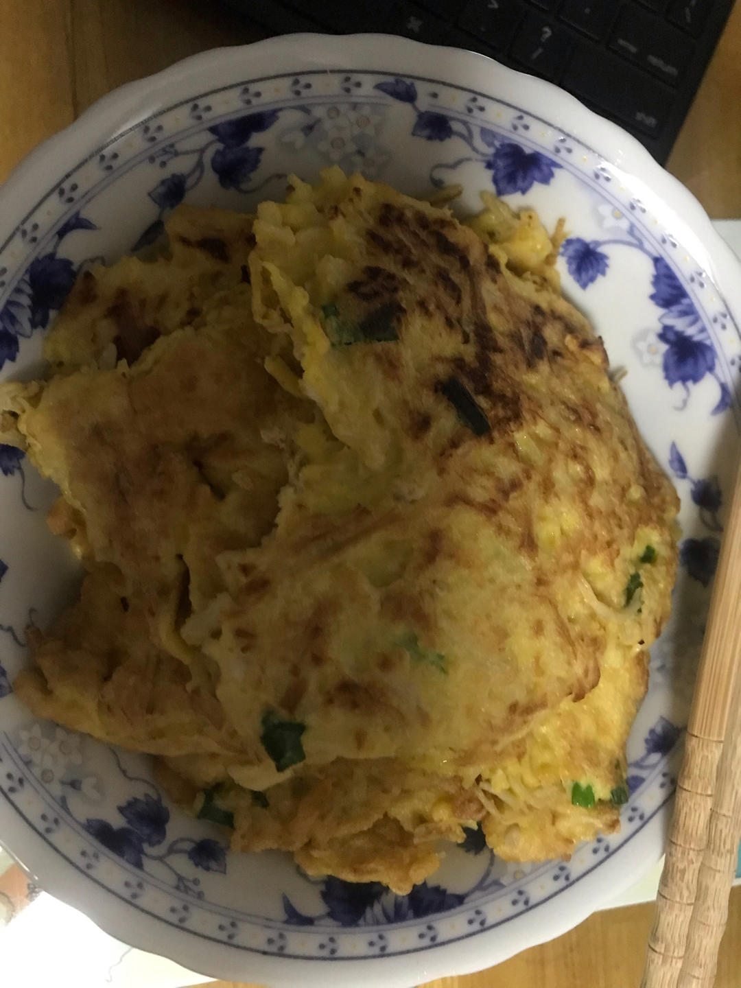 金针菇蛋饼