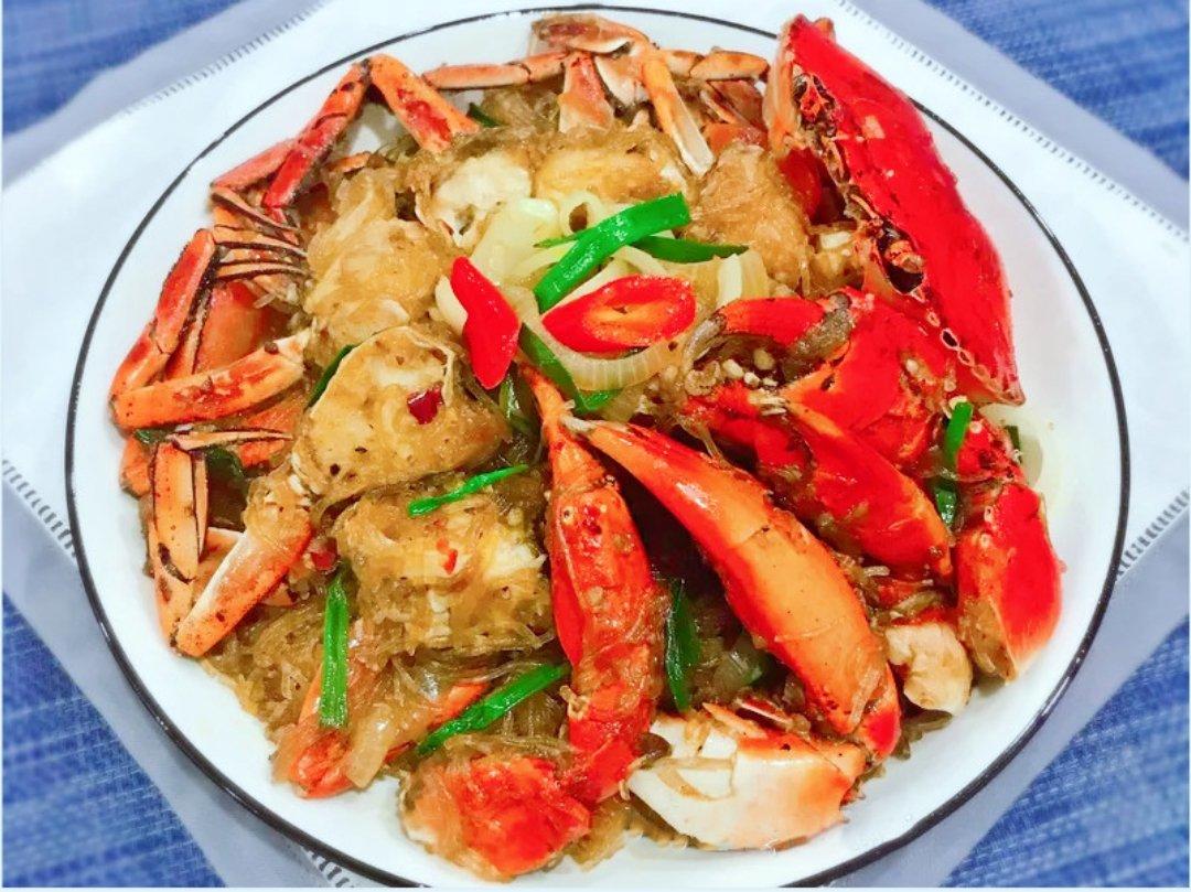 巨好吃的辣豆瓣粉丝螃蟹，下饭吃超香！