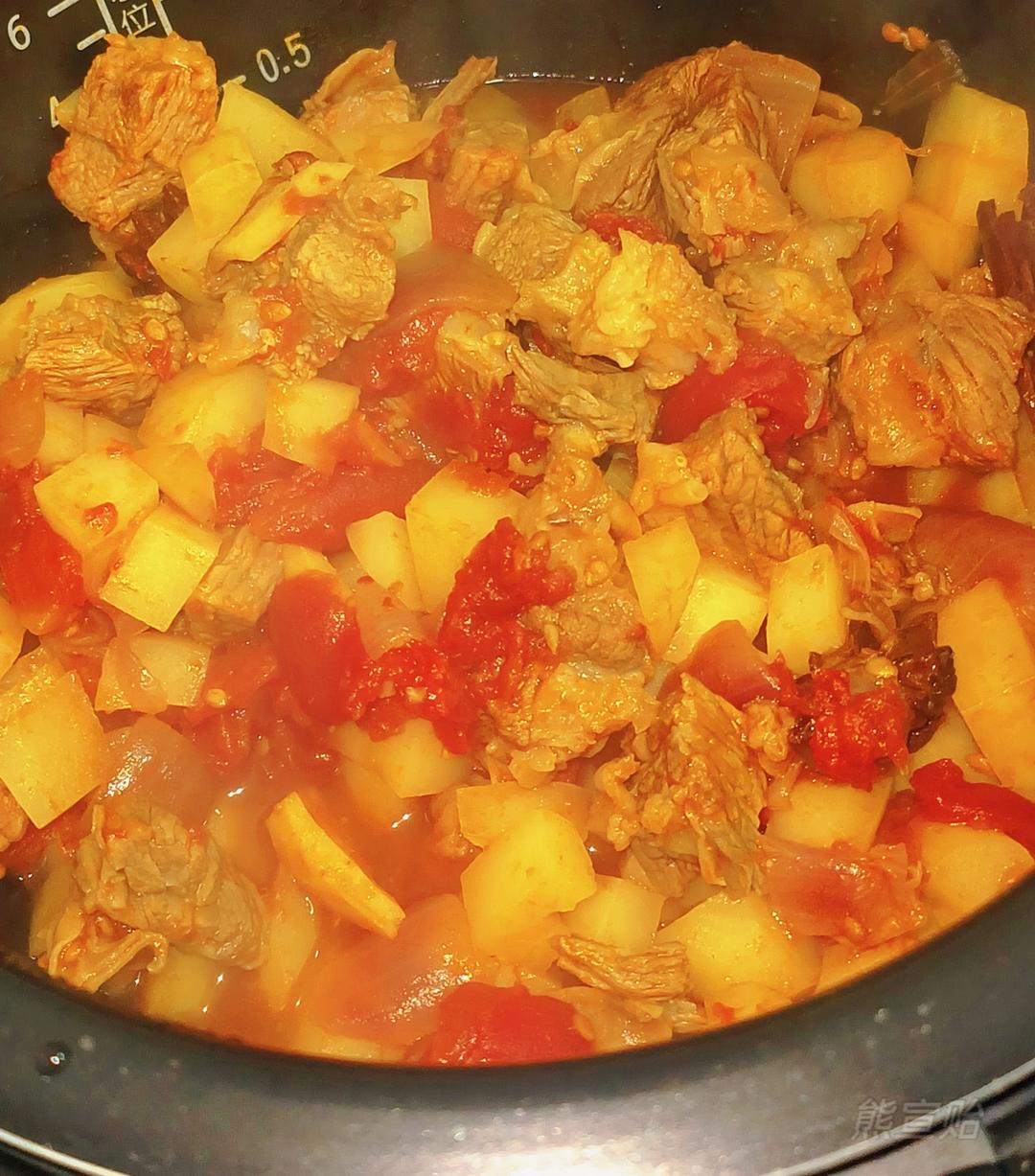 番茄土豆牛腩煲（电饭煲）