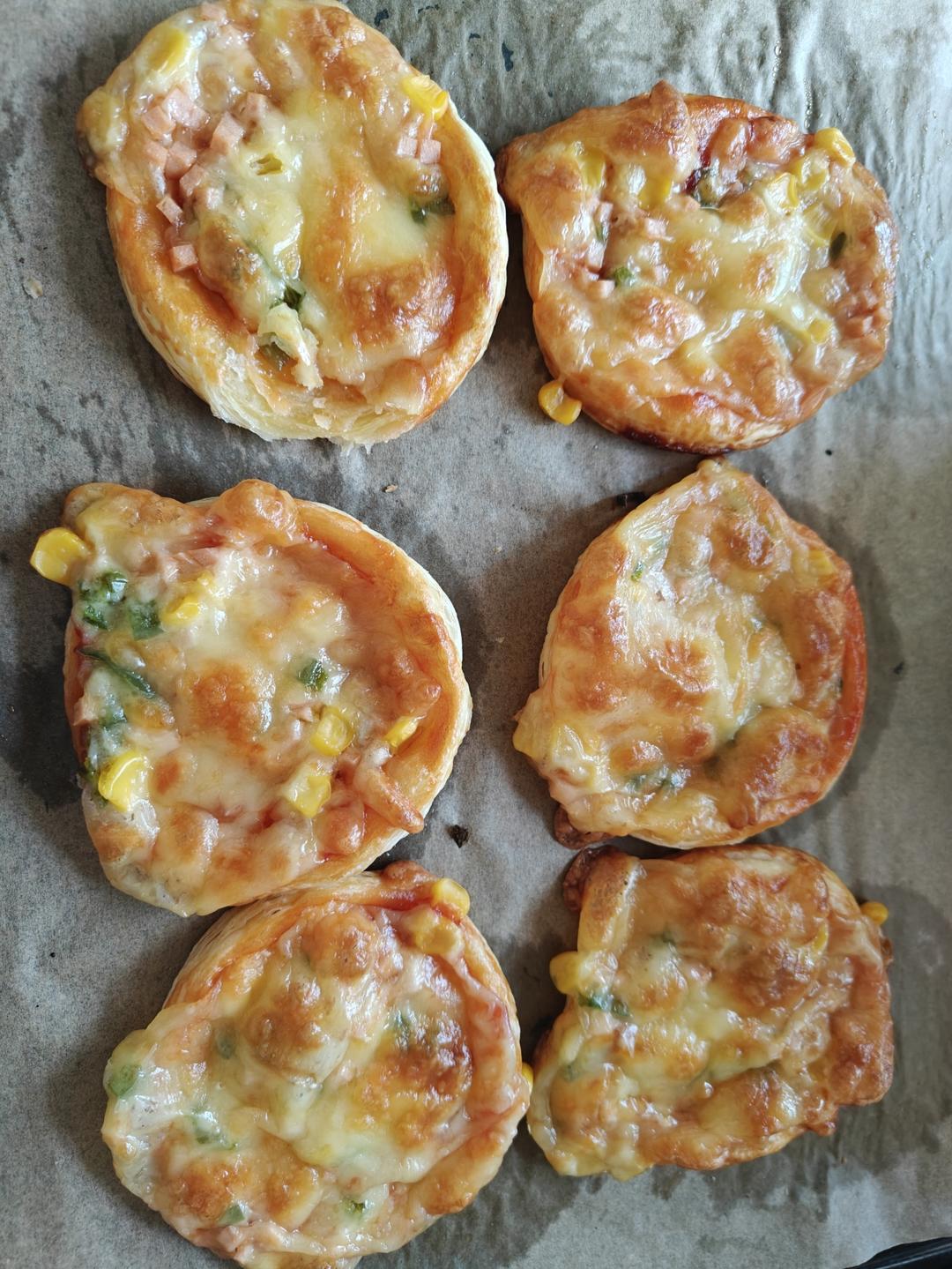 一口一个迷你小披萨🍕蛋挞皮的创意吃法‼️