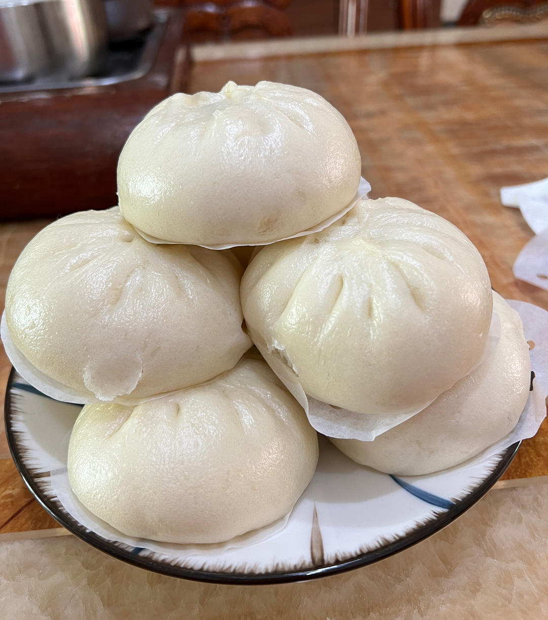 油菜香菇菜包