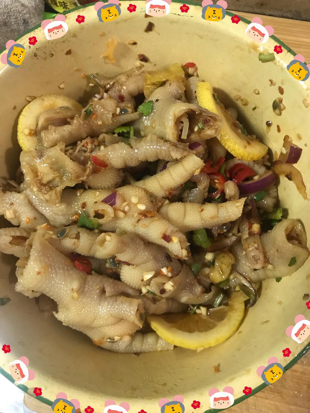 网红酸辣无骨鸡抓的做法