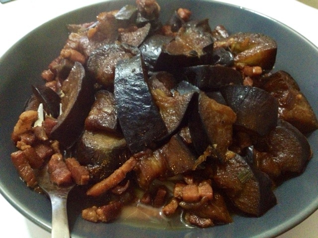红烧肉末茄子