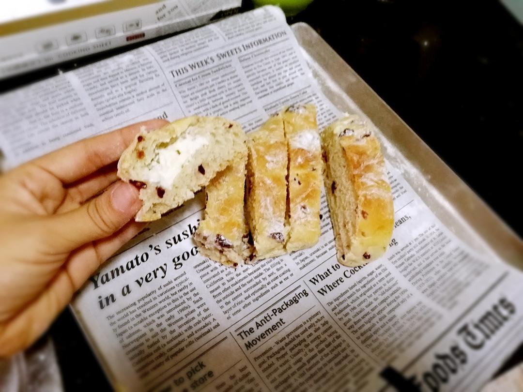 面包店里的常客——蔓越莓奶酪软欧