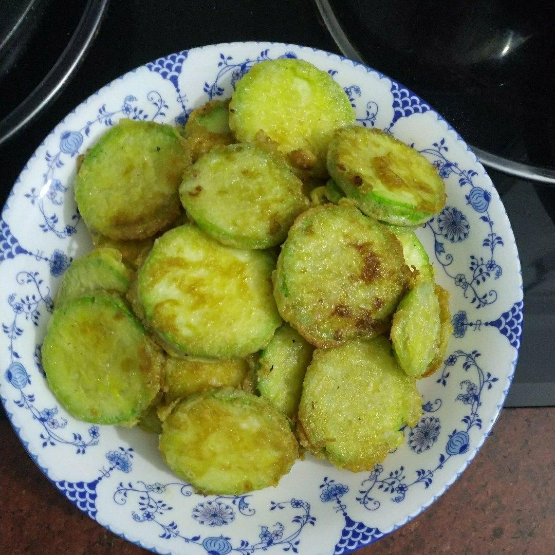 香煎西葫芦饼——另类天妇罗感