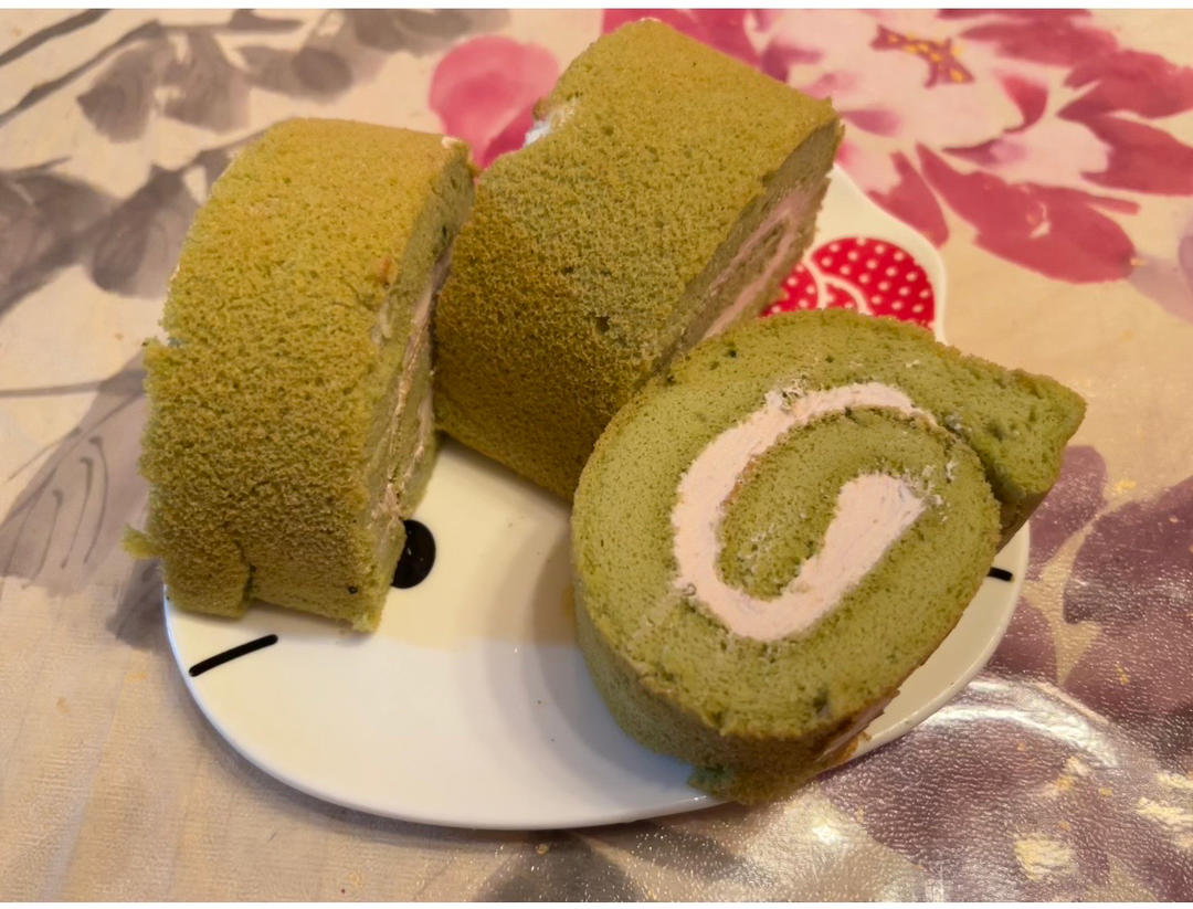 毛巾面抹茶蛋糕卷‼️柔软细腻‼️抹茶控必学