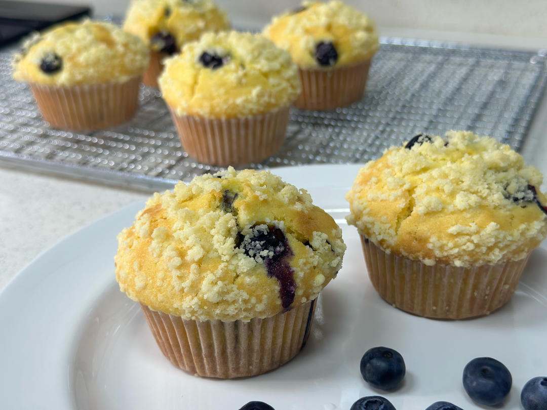 会爆浆的蓝莓玛芬蛋糕
