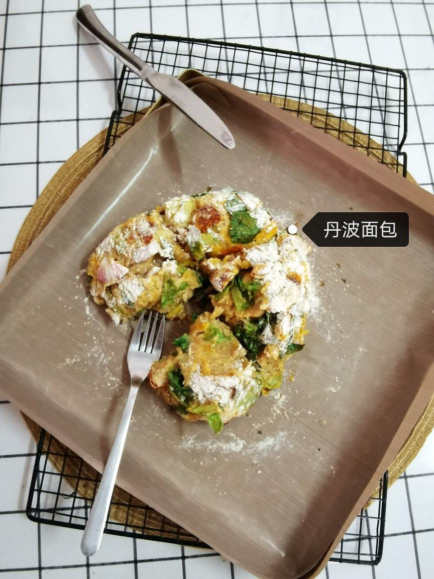 菠菜南瓜奶酪丹波面包丨健康·烘焙