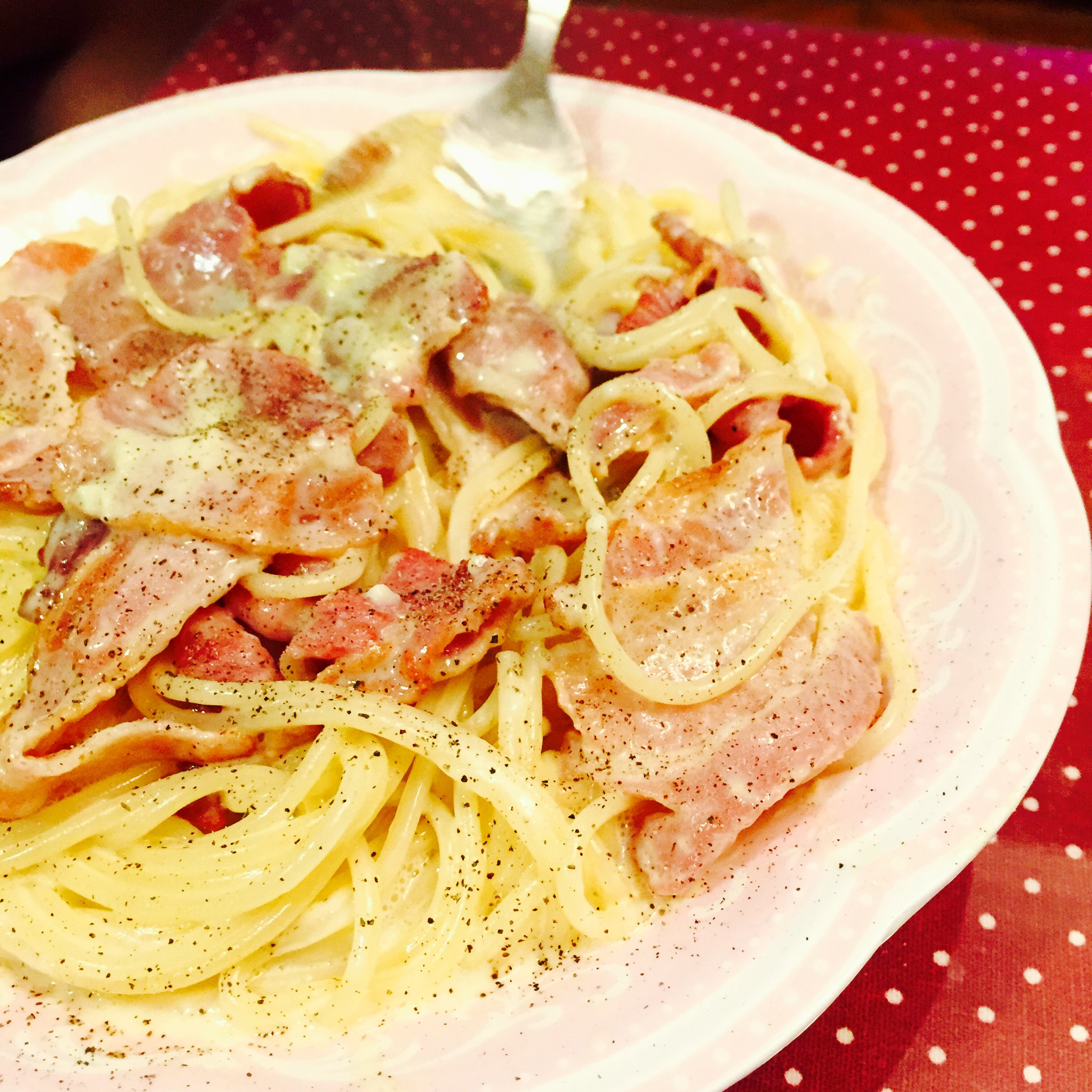 超简单的奶汁培根意面Carbonara