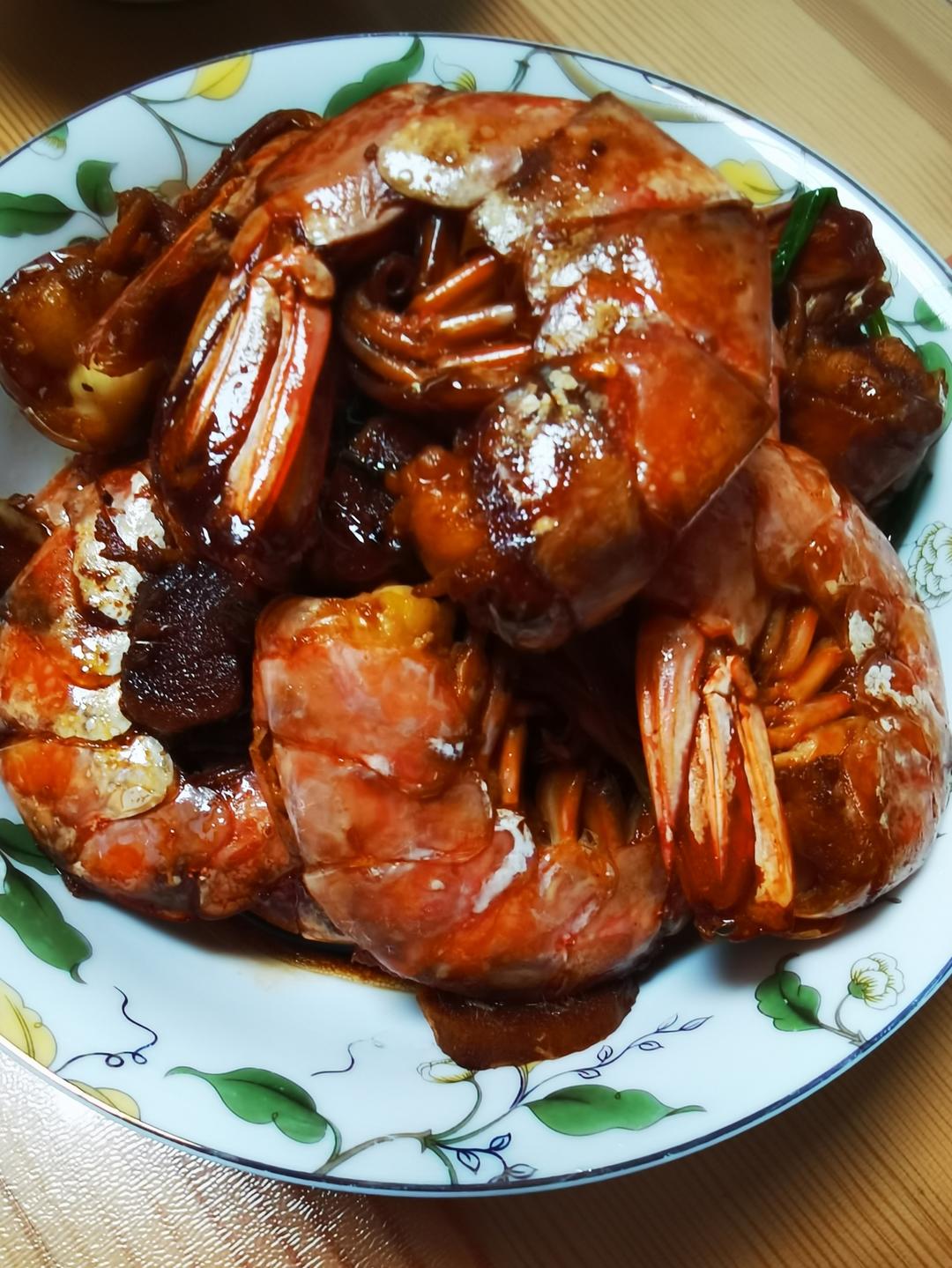 红焖阿根廷去头红虾