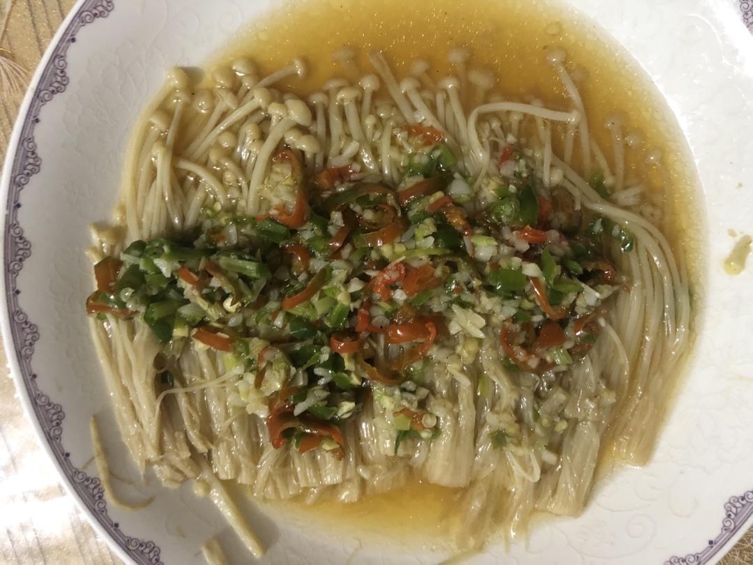 蒜蓉蒸金针菇