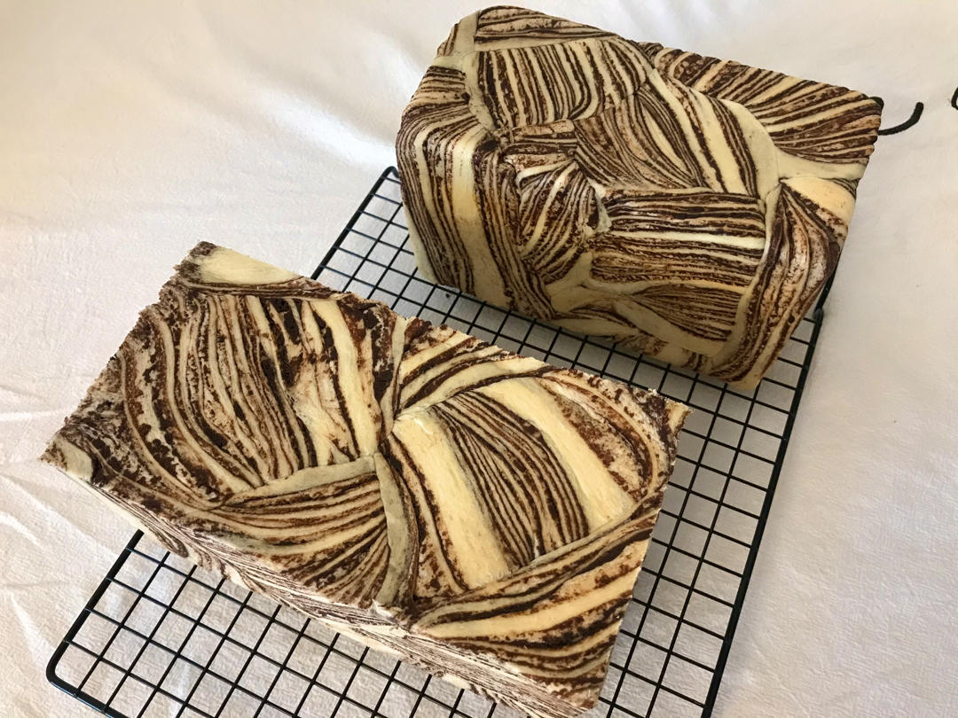 巧克力大理石金砖吐司