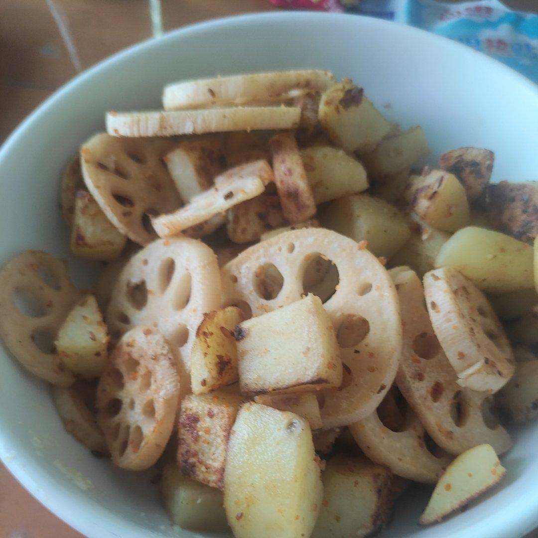 烧烤风味的土豆小香肠