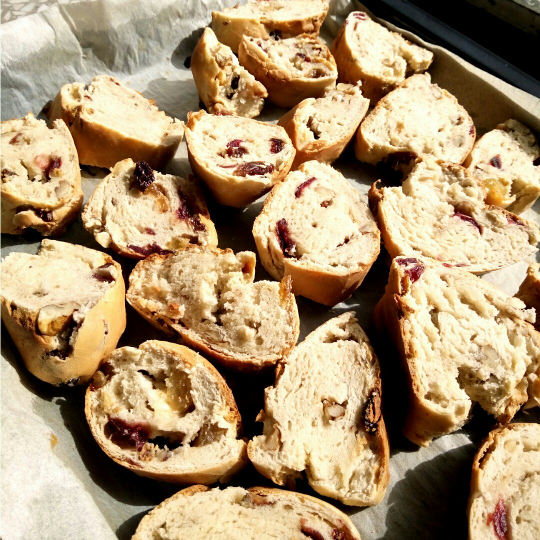 无油无糖全麦果干面包