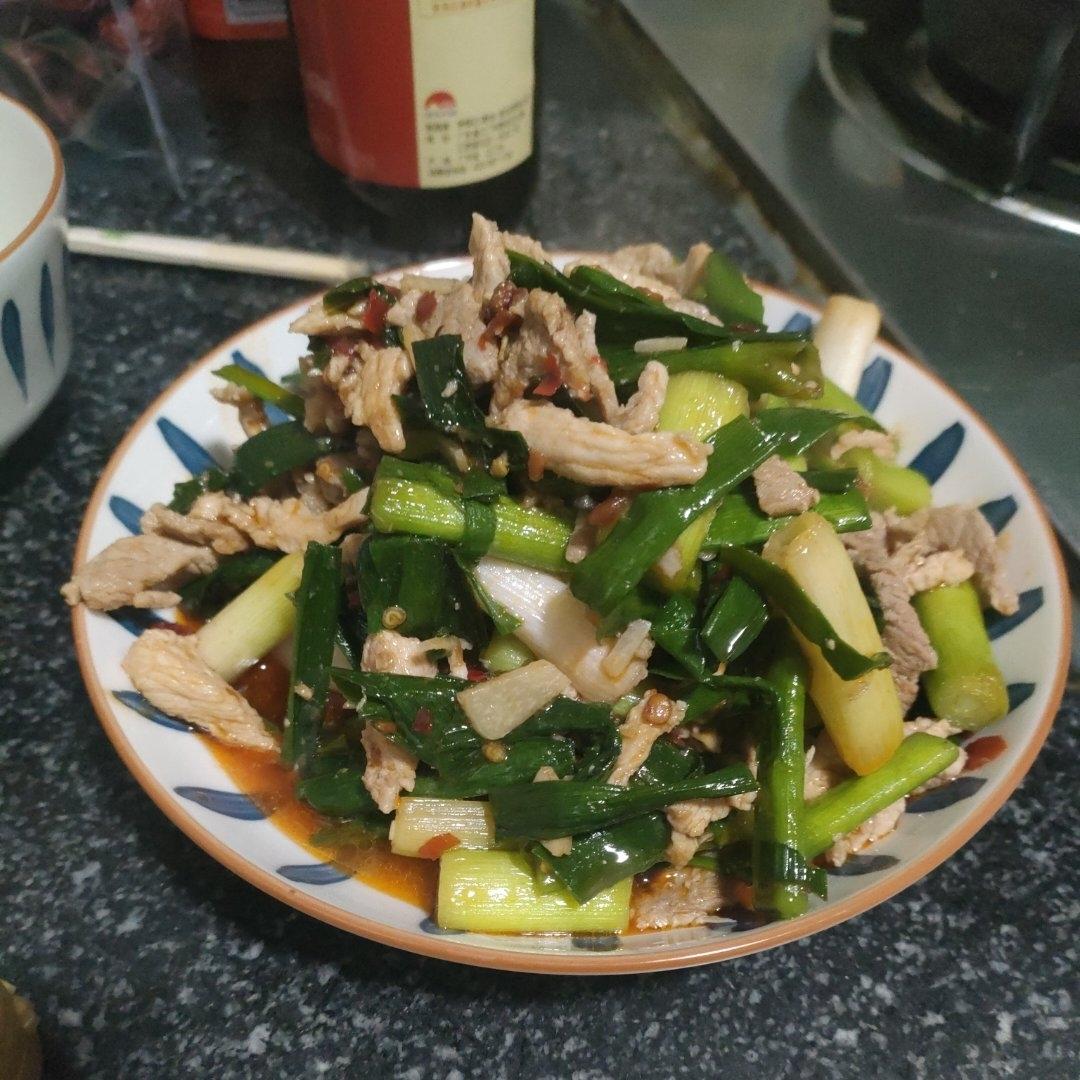 蒜苗炒肉