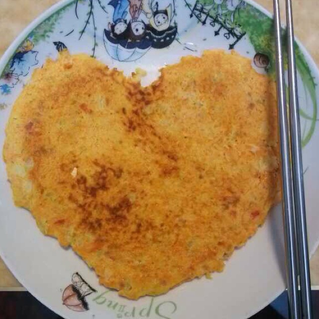 胡萝卜鸡蛋饼