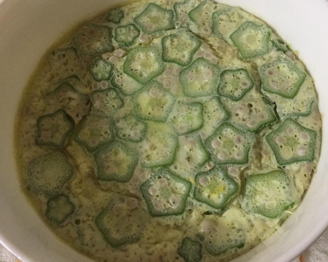 颜值控-做一朵开在碗里的花秋葵蒸水蛋