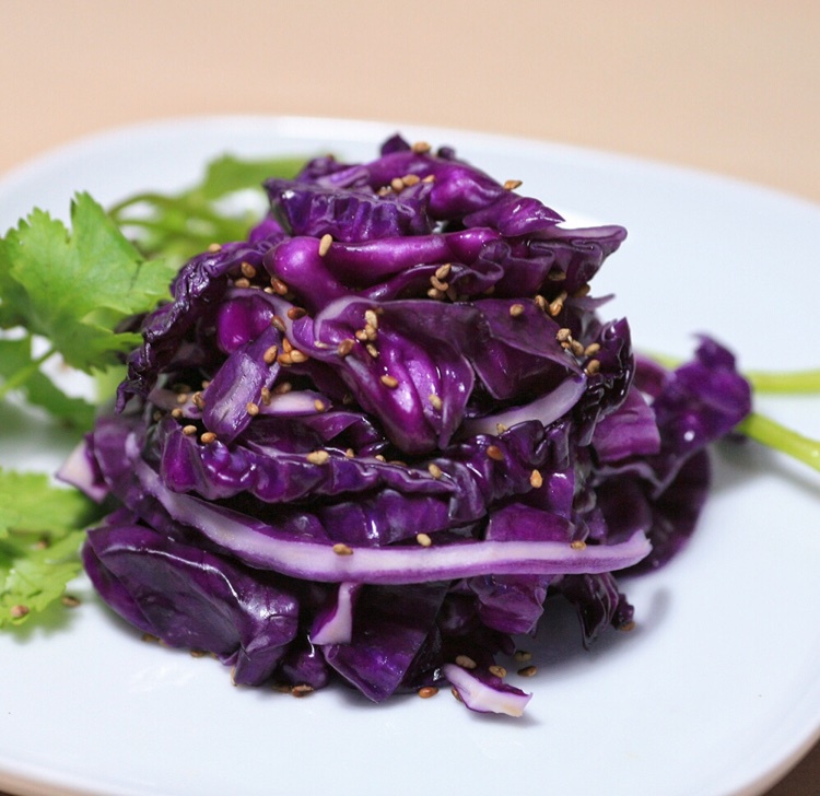 兮兮doublec做的凉拌紫甘蓝