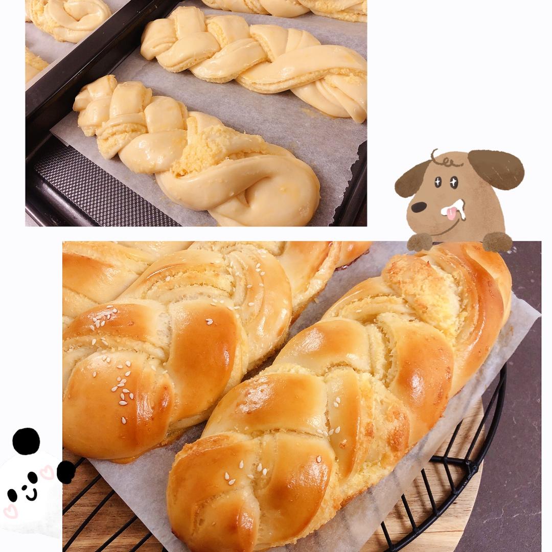 椰蓉辫子面包