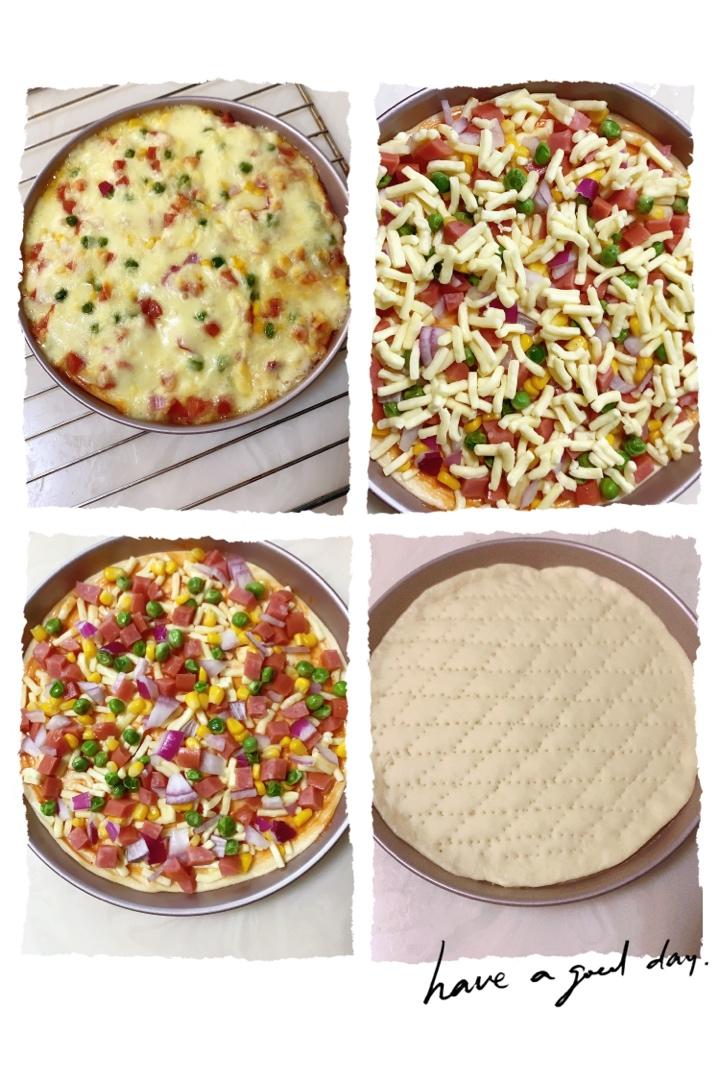 橙子的橙做的美味披萨家庭版77饼胚制作过程九寸