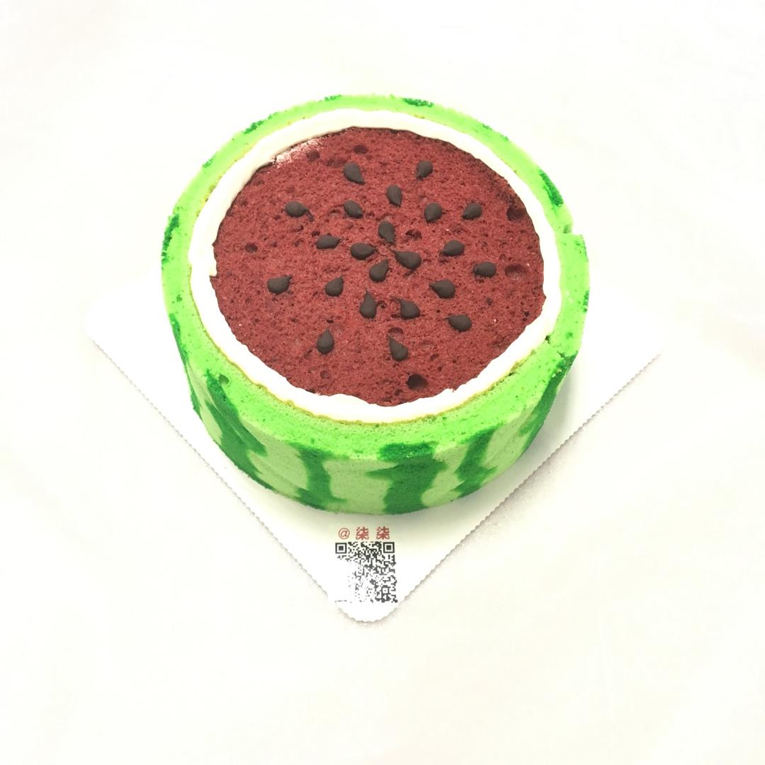 西瓜造型奶油蛋糕