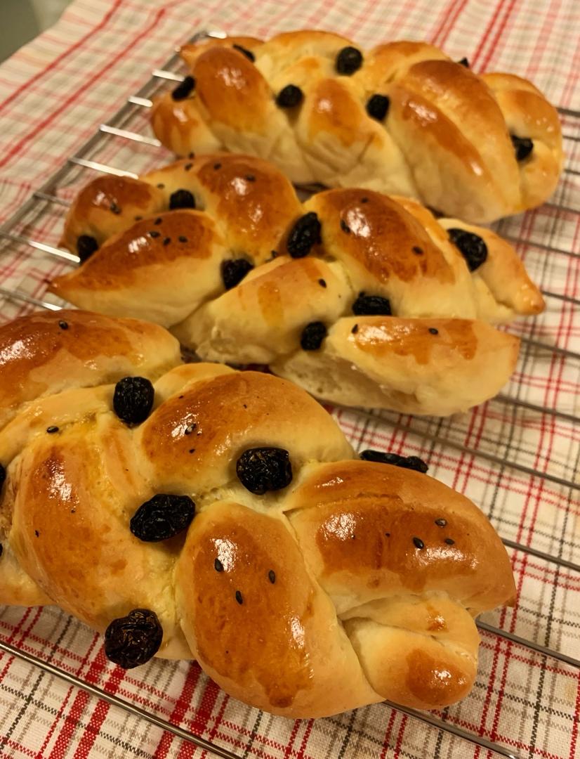 酸奶辫子面包（一次发酵）