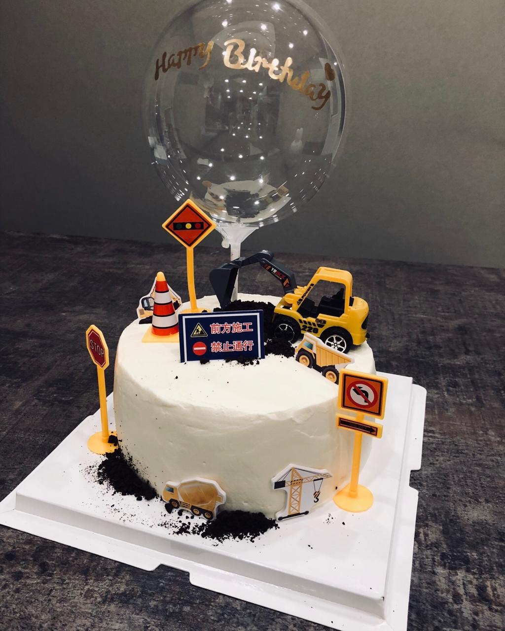 工程车生日蛋糕