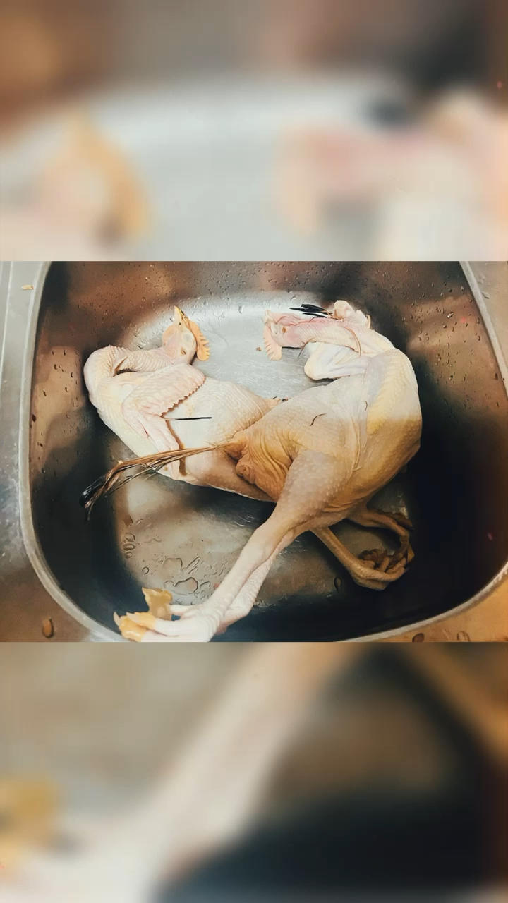 十几年不吃鸡肉的人吃了一盘子的小鸡炖香菇