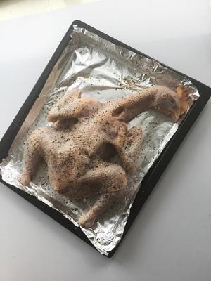 田螺姑娘超级简单不用腌制脆皮烤鸡的做法 步骤3