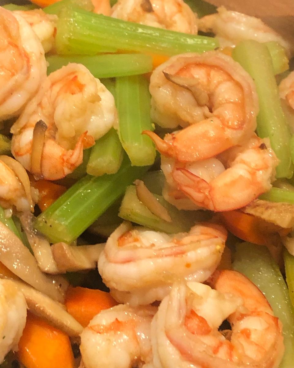 香芹炒虾仁