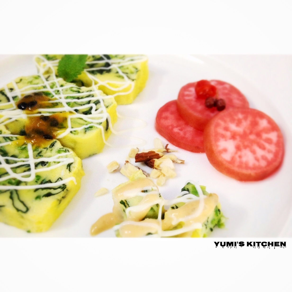 蘸汁菠菜鸡蛋糕——春季养生多吃菠菜