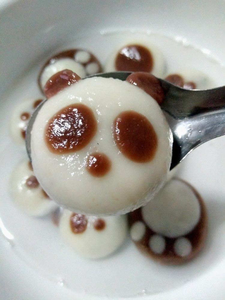 快乐杨娃娃做的流心汤圆(花生馅&黑芝麻馅)