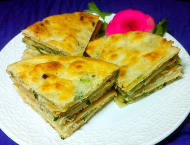 葱油千层饼