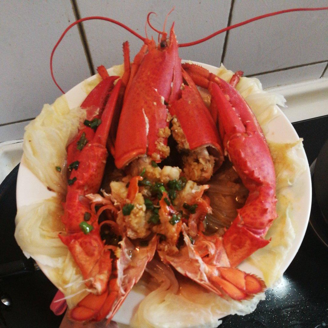 蒜蓉龙虾蒸粉丝