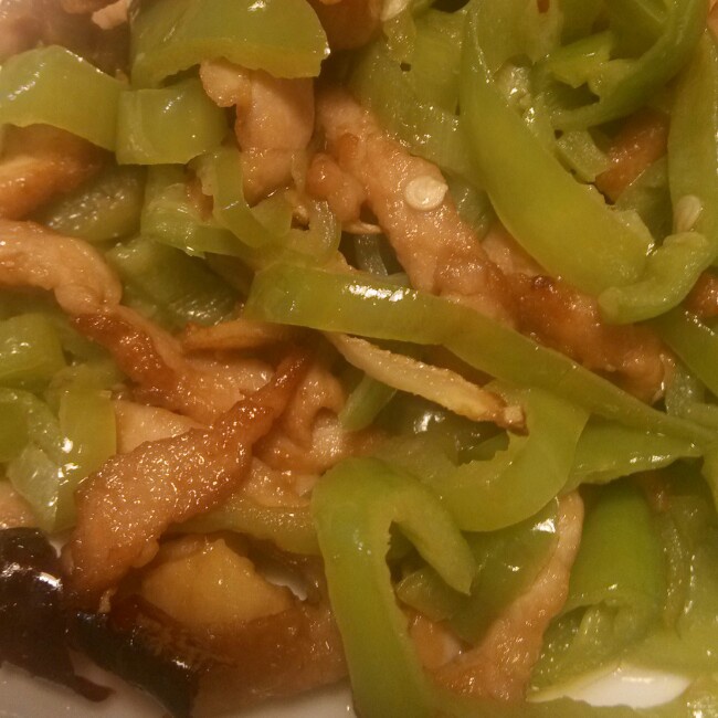 青椒炒肉丝