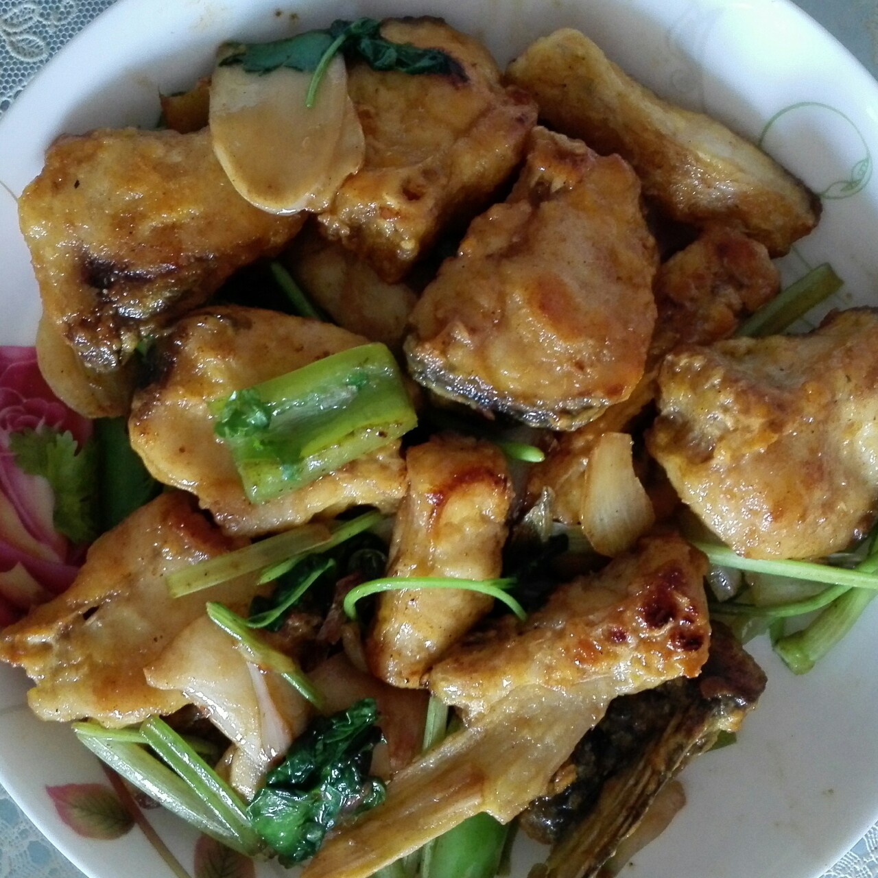 煎焗鱼骨