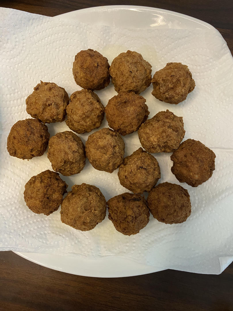 香炸豆腐肉丸子