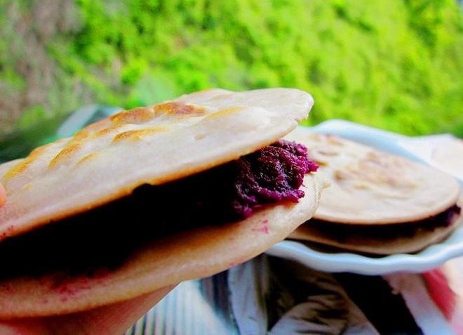 紫薯椰香饼的做法